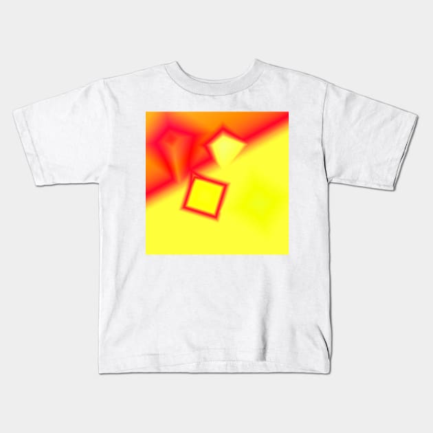 RED YELLOW ABSTRACT TEXTURE ART Kids T-Shirt by Artistic_st